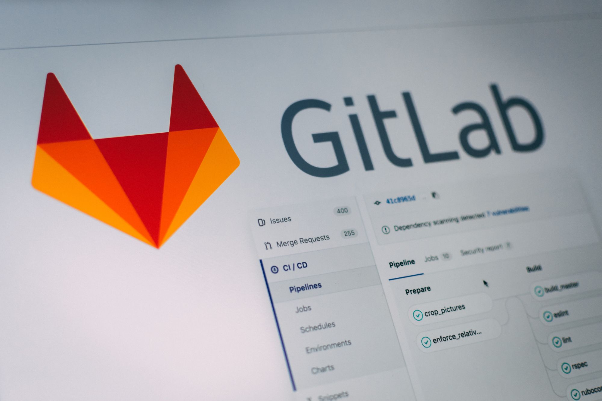Screenshot of GitLab repository.